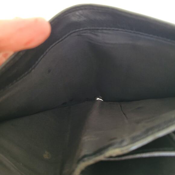 PRADA Black Nero Saffiano Leather Wallet Medium Bifold Compact Unisex Authentic - Picture 8 of 15